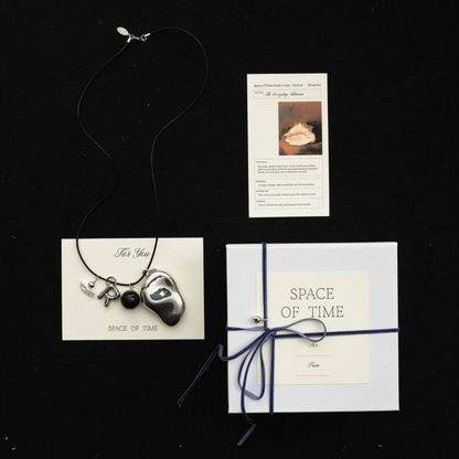 Everyday Talisman Necklace, personalized balm necklace gift by Space of Time x Sea + Pattern