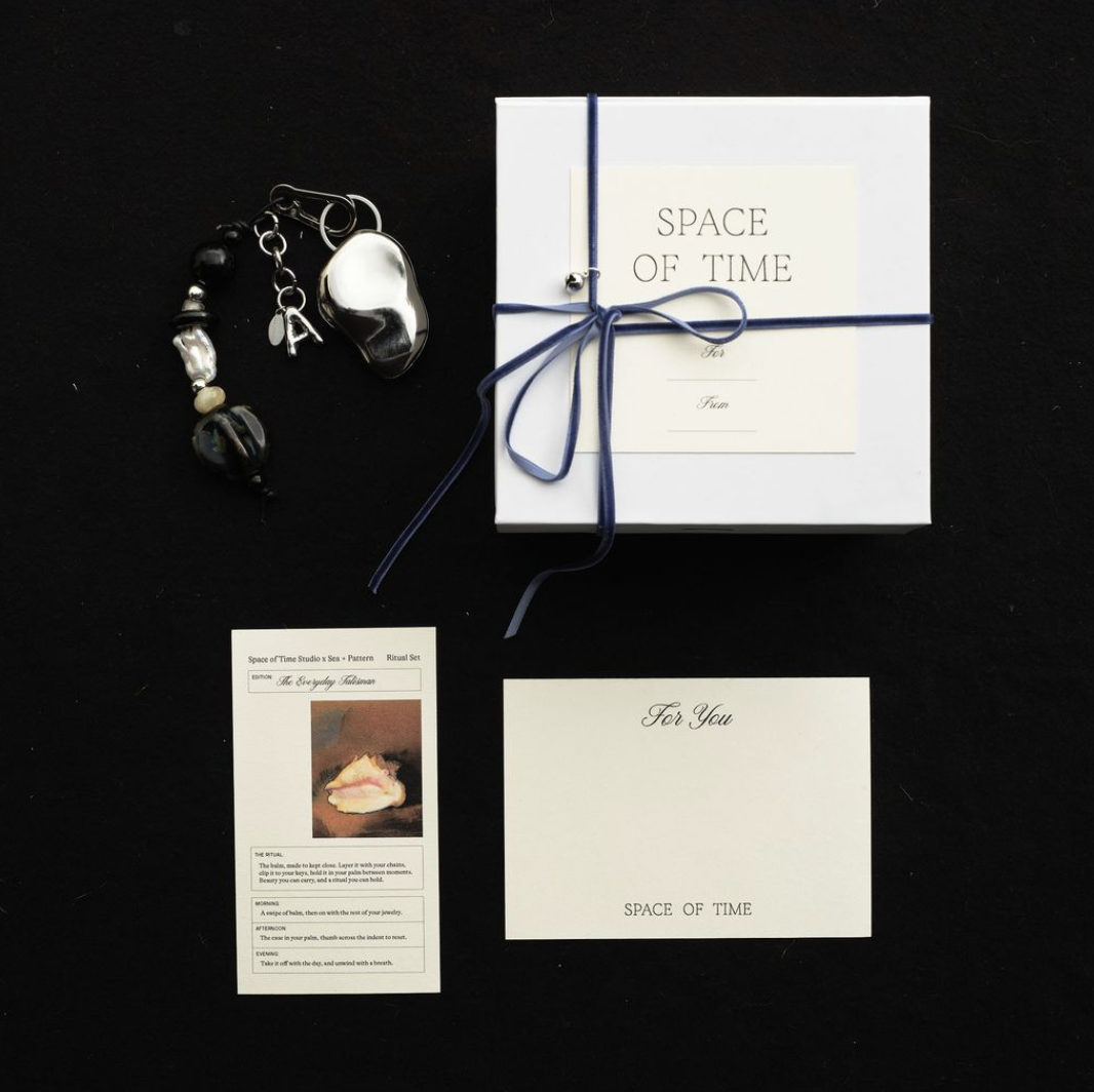 Everyday Talisman Keychain, personalized balm keychain gift by Space of Time x Sea + Pattern