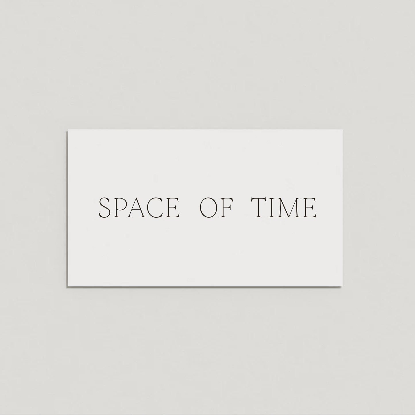 SPACE OF TIME GIFT CARD